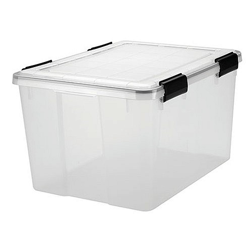 18-Ltr Small Iris Weathertight / Airtight Clear Plastic Storage Box