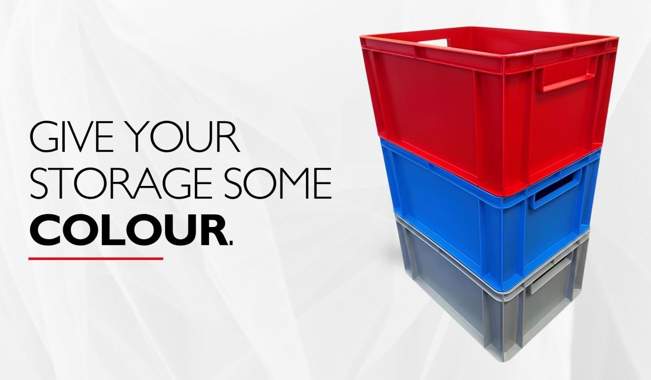 Star Product: 20 Litre Colour Coded Stacking 40 x 30cm Recycled Euro Container