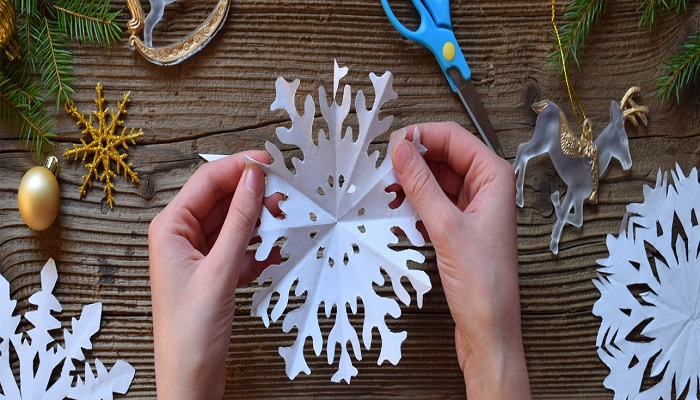 Cut out snowflake