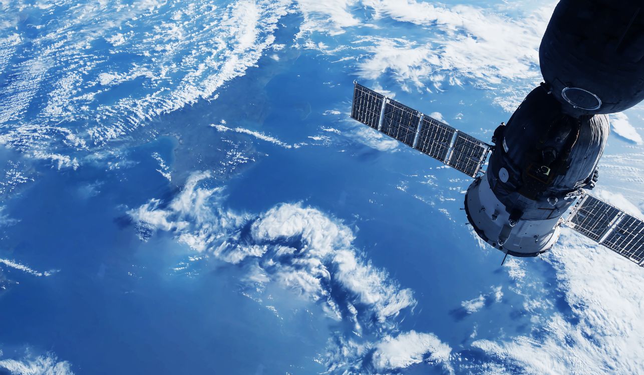 Satellite in space.