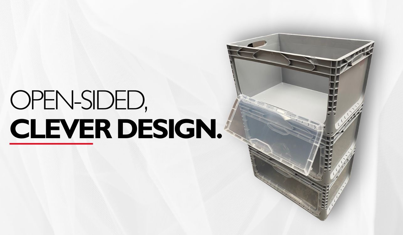 open sided picking container