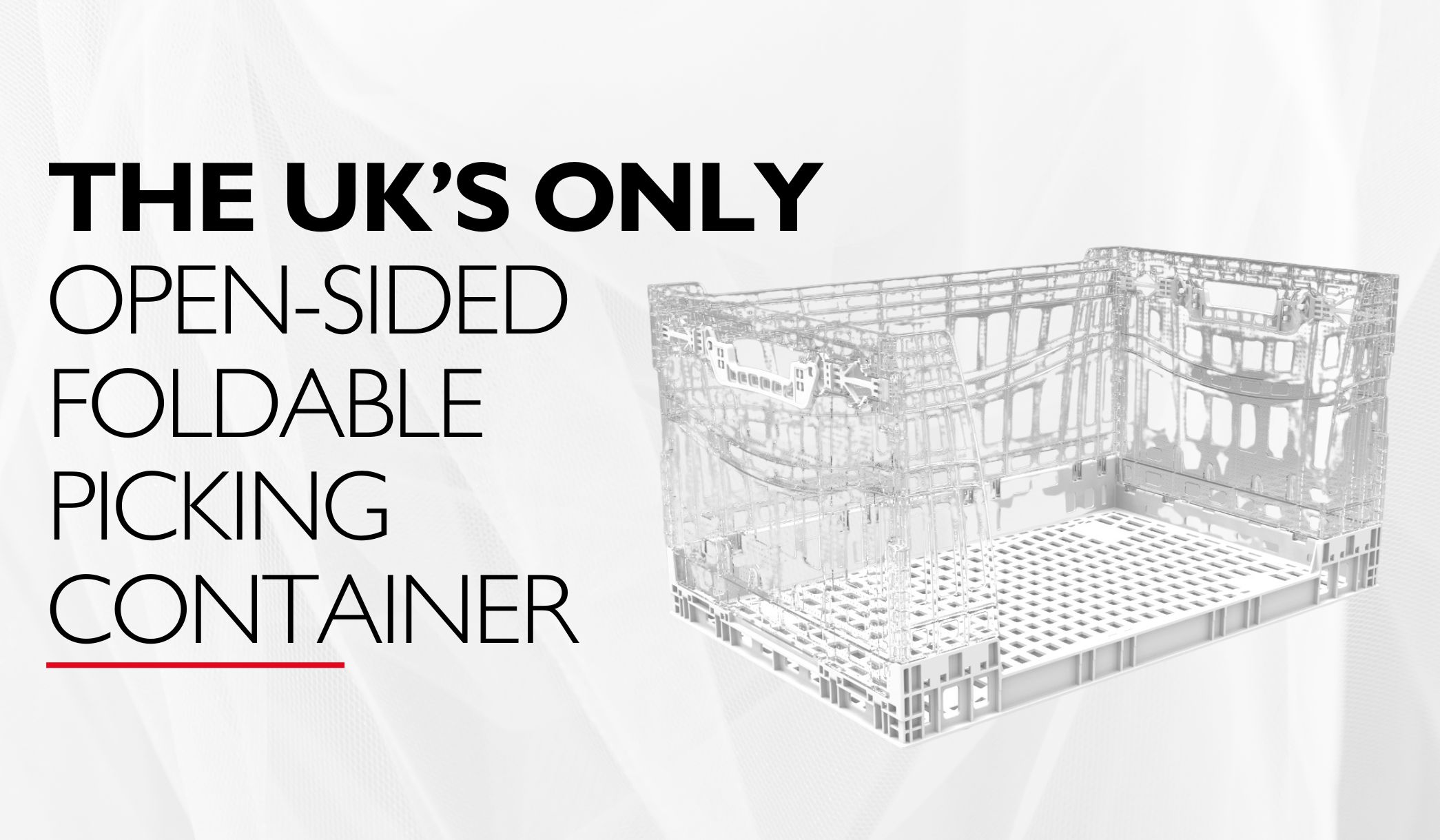 Star Product: 71.5 Litre Open-sided Foldable Euro Plastic Picking Container