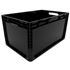 Black Plastic Storage Boxes
