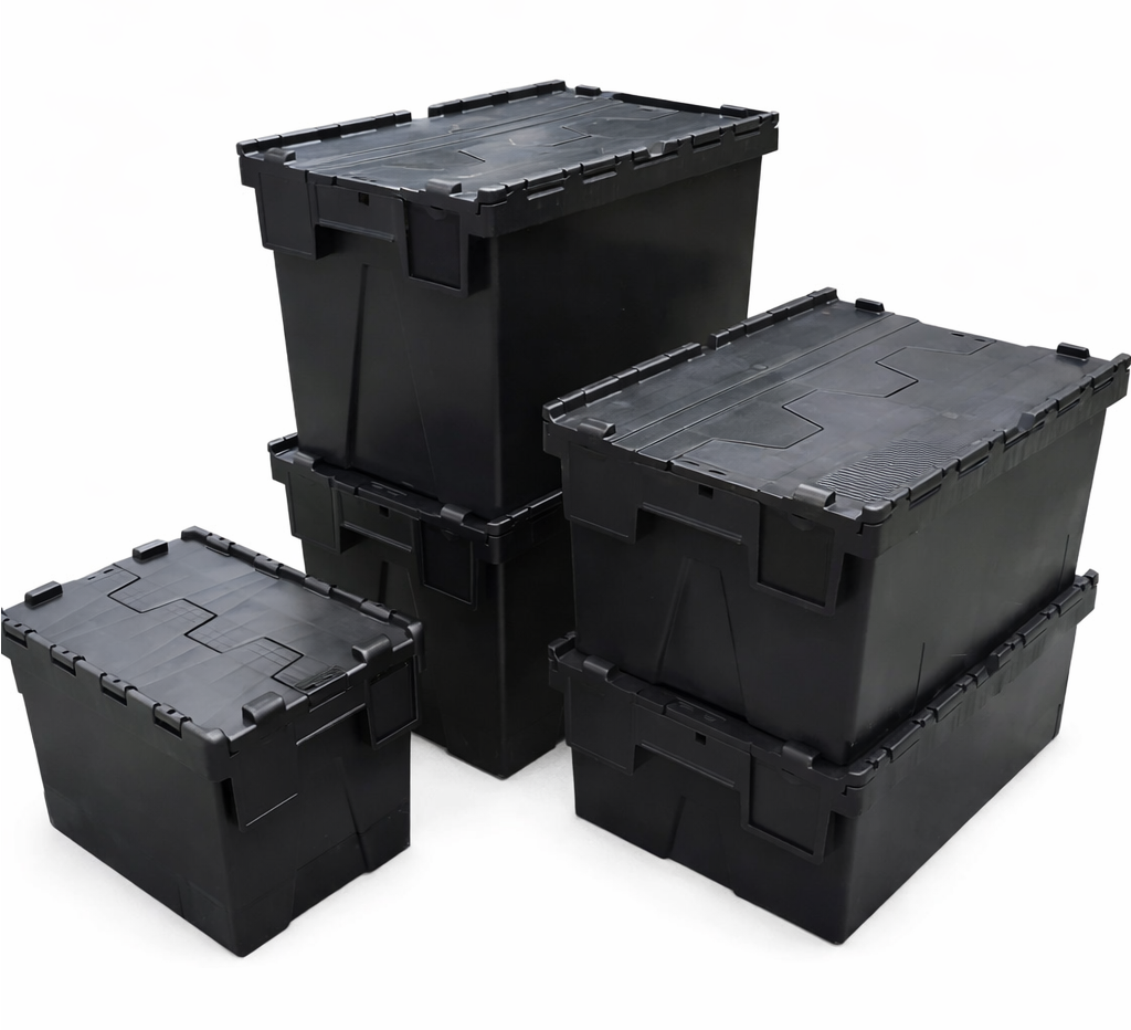 Recycled Attached Lid Containers