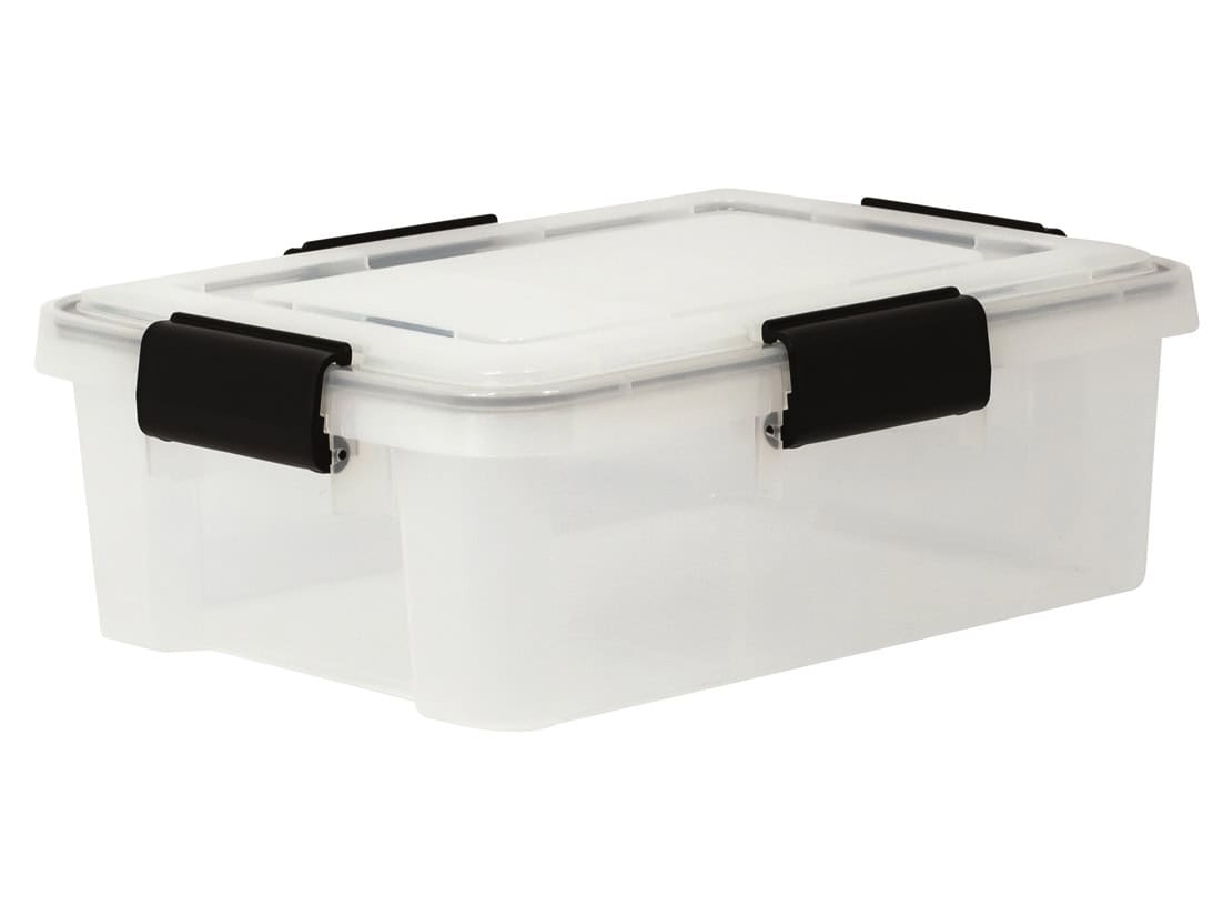10 Litre Extra Small Iris Weathertight / Airtight Clear Plastic Storage Box