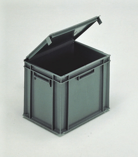 30 Litre Hinged Lidded European Standard Plastic Container