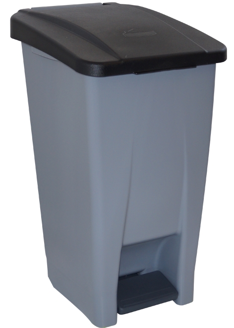 60 Litre Mobile Light Industrial Pedal Bin on Wheels