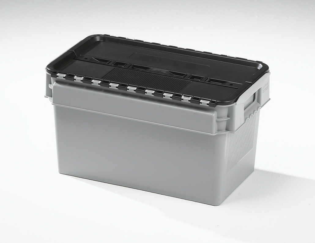 25 Ltr Curtec Stack/Nest Attached Lid Container