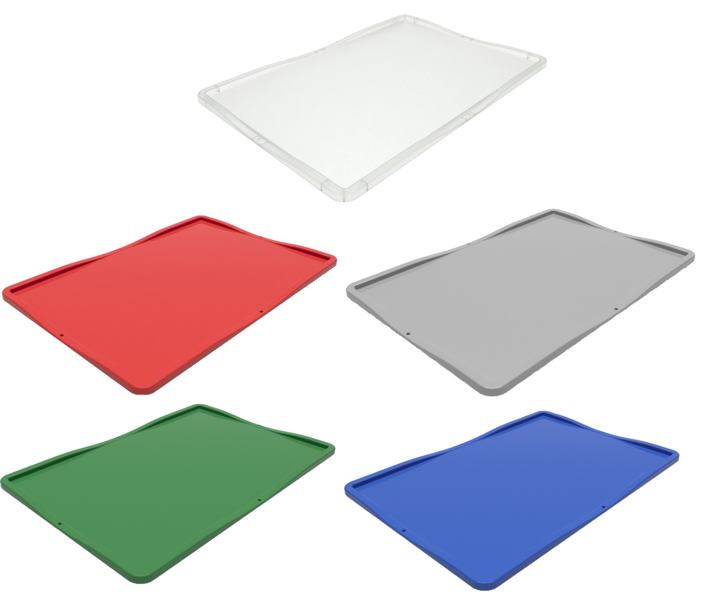 Colour Drop on Lid for 600x400 Euronorm Euro Container 