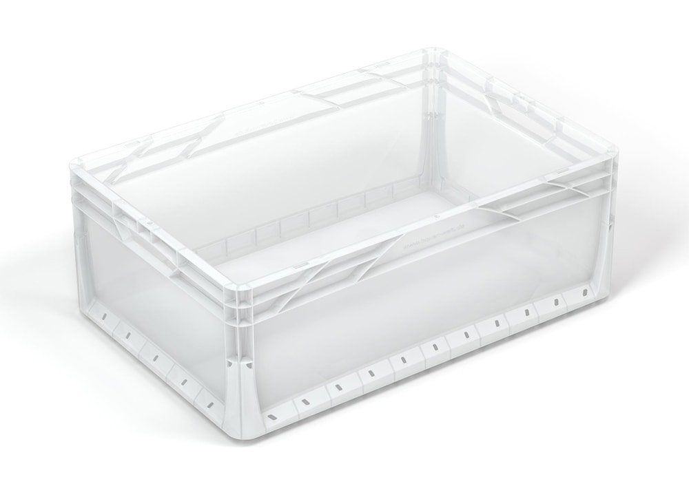 46 Ltr Euronorm Clear Plastic Stacking Container - Clear