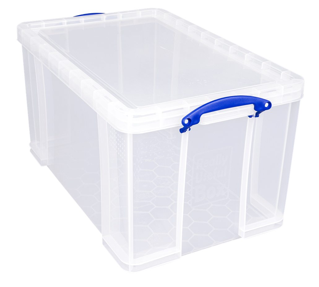 84 Ltr Clear Really Useful Plastic Storage Box 