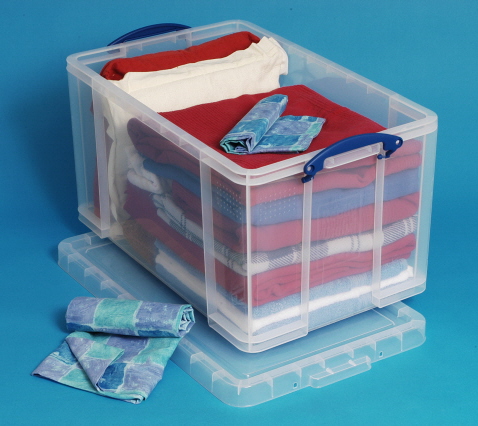 84 Ltr Clear Really Useful Plastic Storage Box 