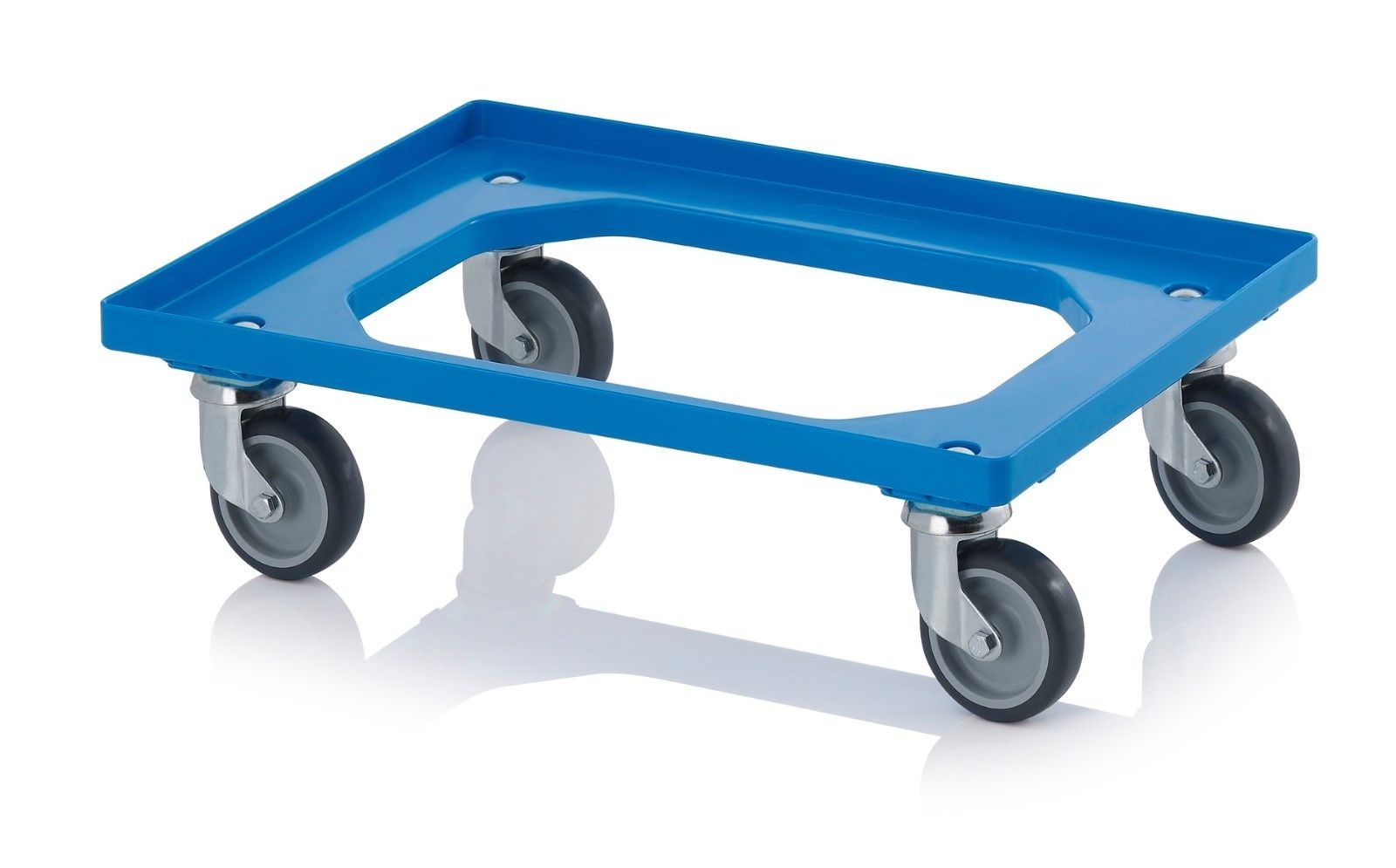 600x400 Medium Euro Plastic Stacking Container Dolly