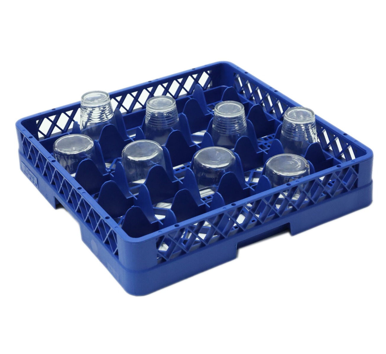 25 Compartment Glass Dishwasher Rack for Commercial Industrial Catering
