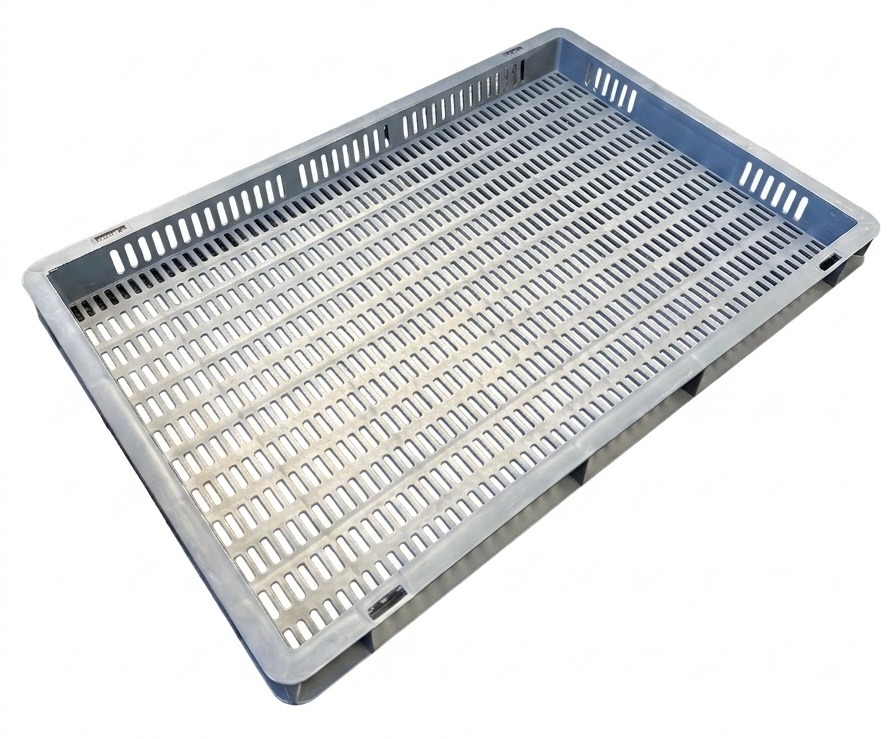 8 Litre Ventilated Euro Plastic Catering Stacking Container Tray