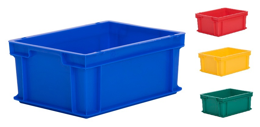 15.5 Ltr Coloured Euro Plastic Stacking Container