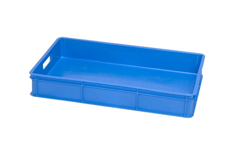 30 Litre Solid Plastic Stacking Confectionary Bakery Tray - With Handles