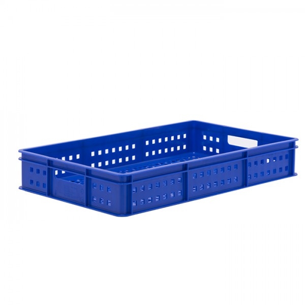 30 Litre Plastic Stacking Bakery Tray with Perforated Base and Sides