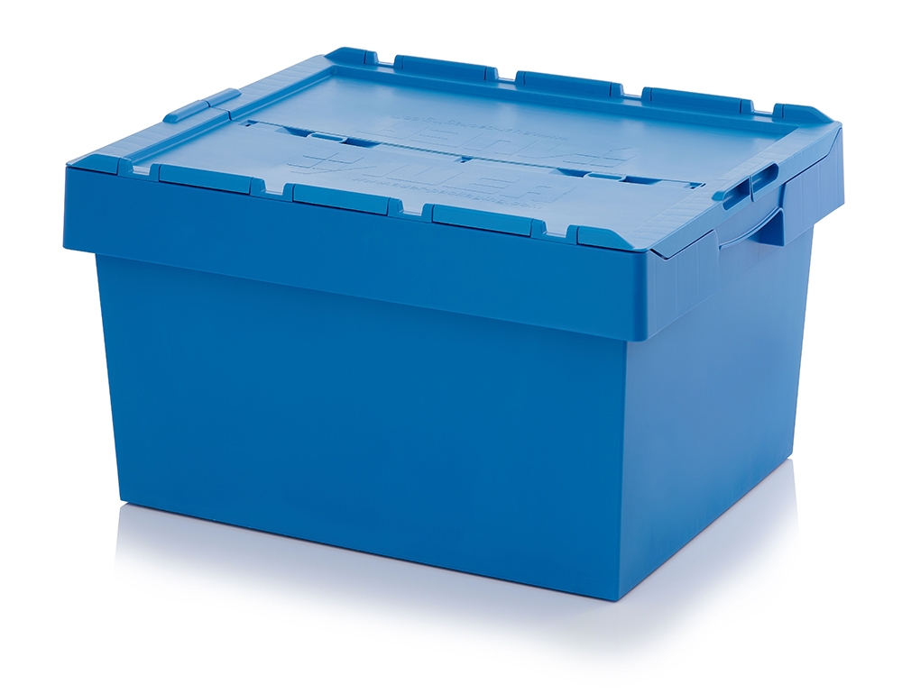 135 Litre Stack/Nest Attached Lid Container/Storage Box