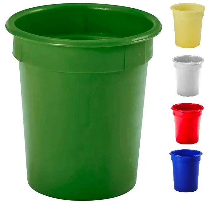 23 Litre 5 Gallon Round Plastic Storage Bin