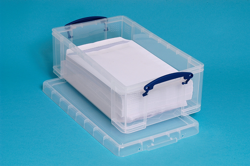 12 Ltr Clear Really Useful Plastic Storage Box 