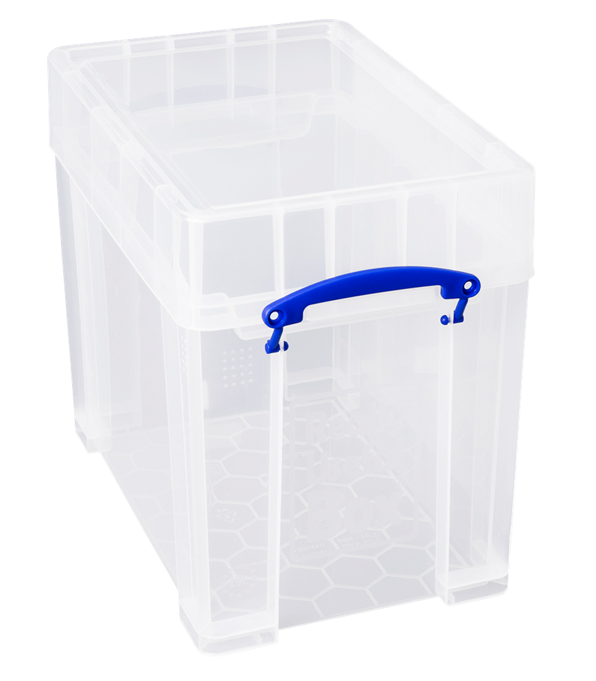 19 Ltr XL Clear Really Useful Plastic Storage Box 