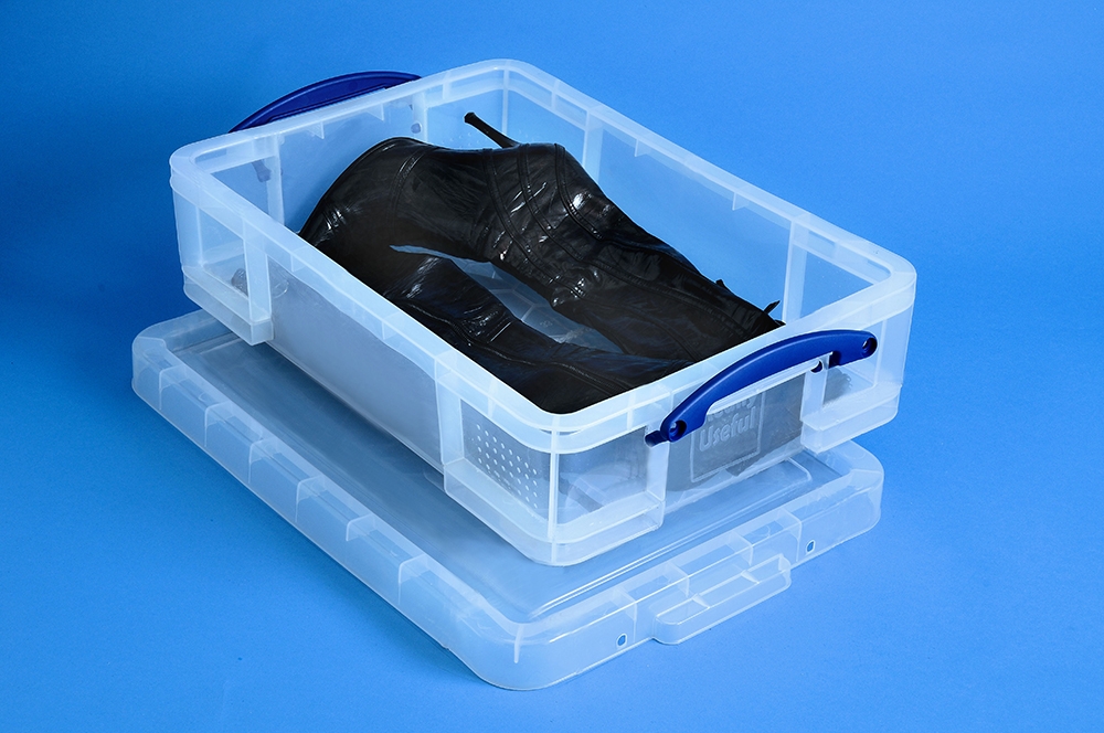 24.5 Ltr Clear Really Useful Plastic Storage Box 
