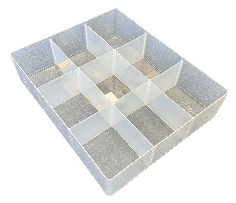 Really Useful 9 Partition Clear Divider Storage Tray 