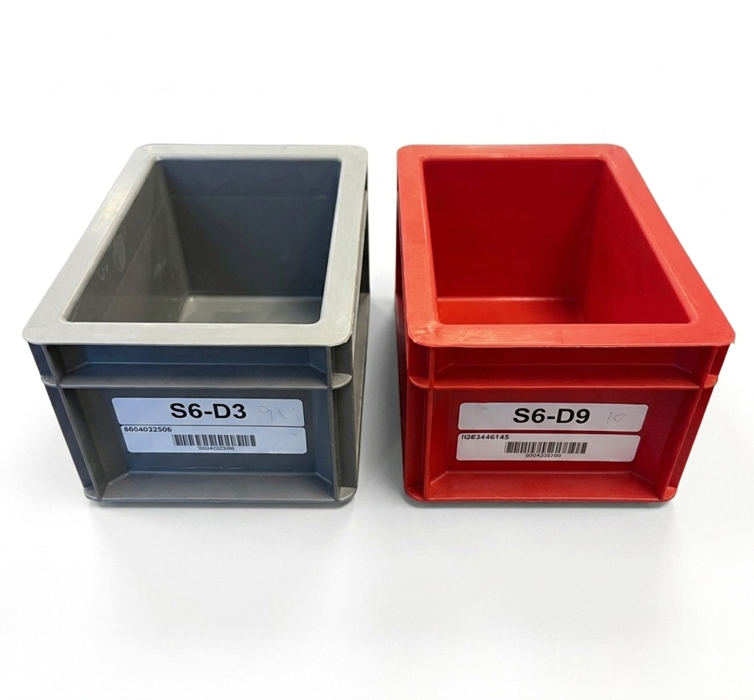 USED 2 Litre Heavy Duty Stacking Plastic Euro Container Box