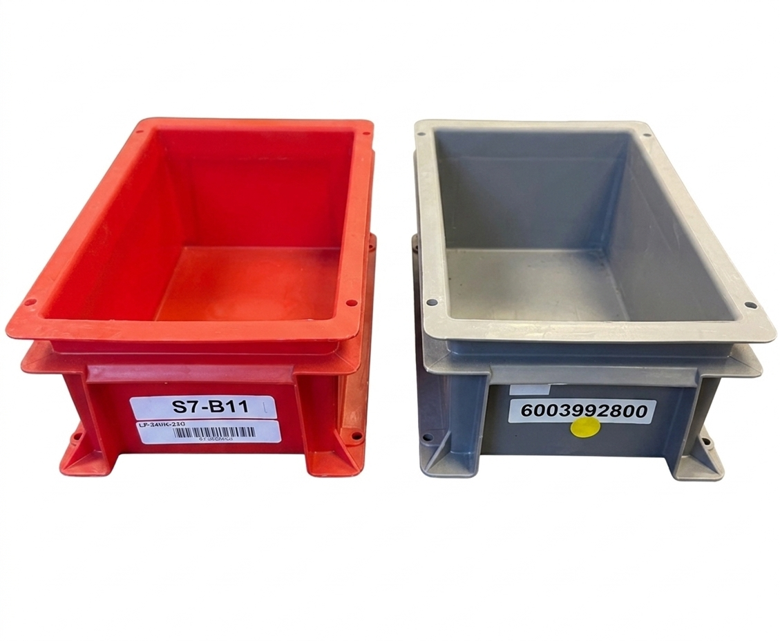 USED 5 Litre Heavy Duty Stacking Plastic Euro Container Box