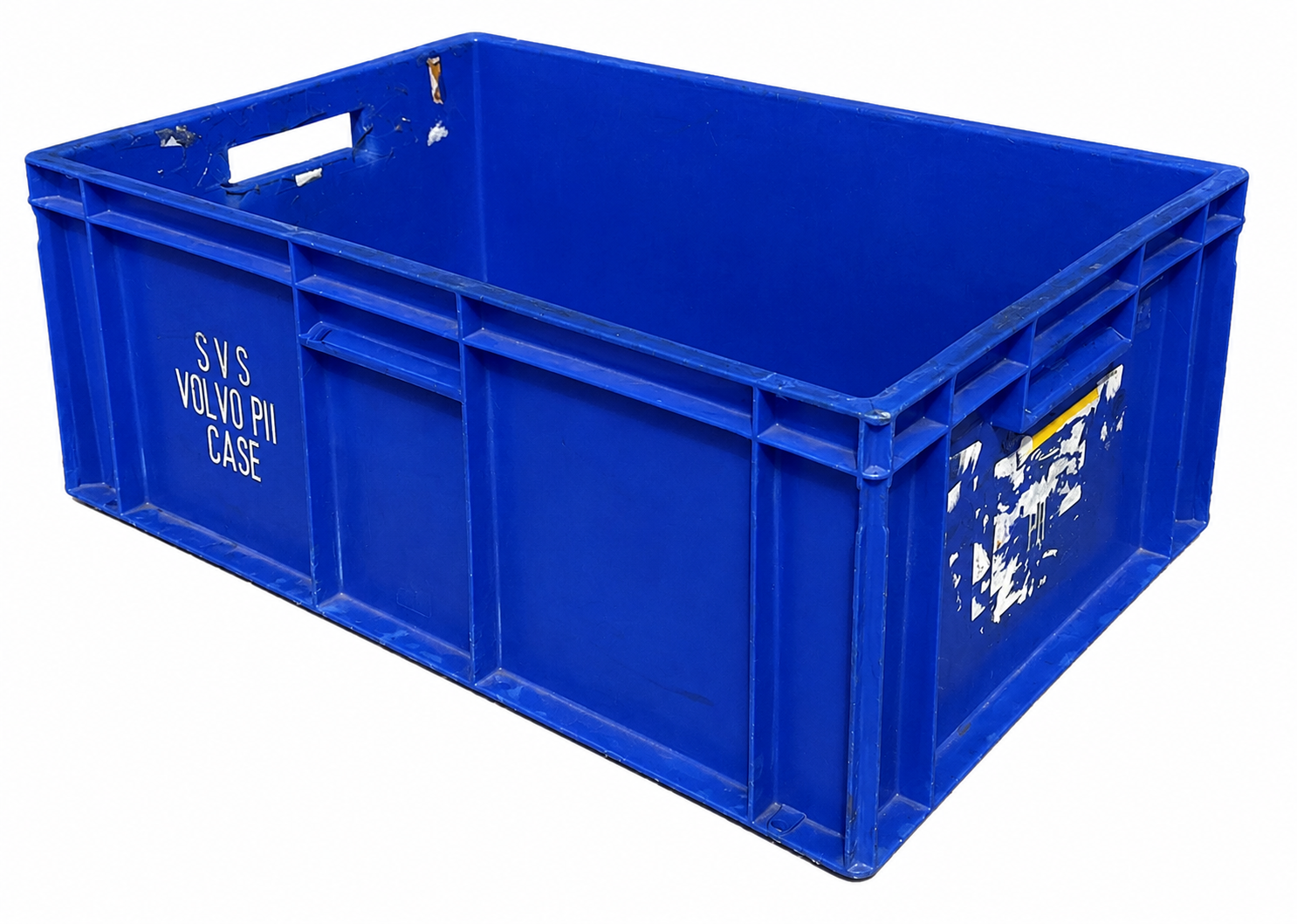 USED 45 Litre Euro Plastic Stacking Container/Storage Box BLUE