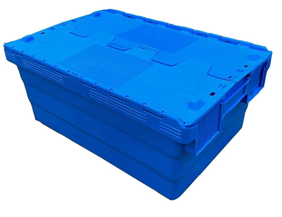 45 Litre Heavy Duty Colour Coded Attached Lid Containers