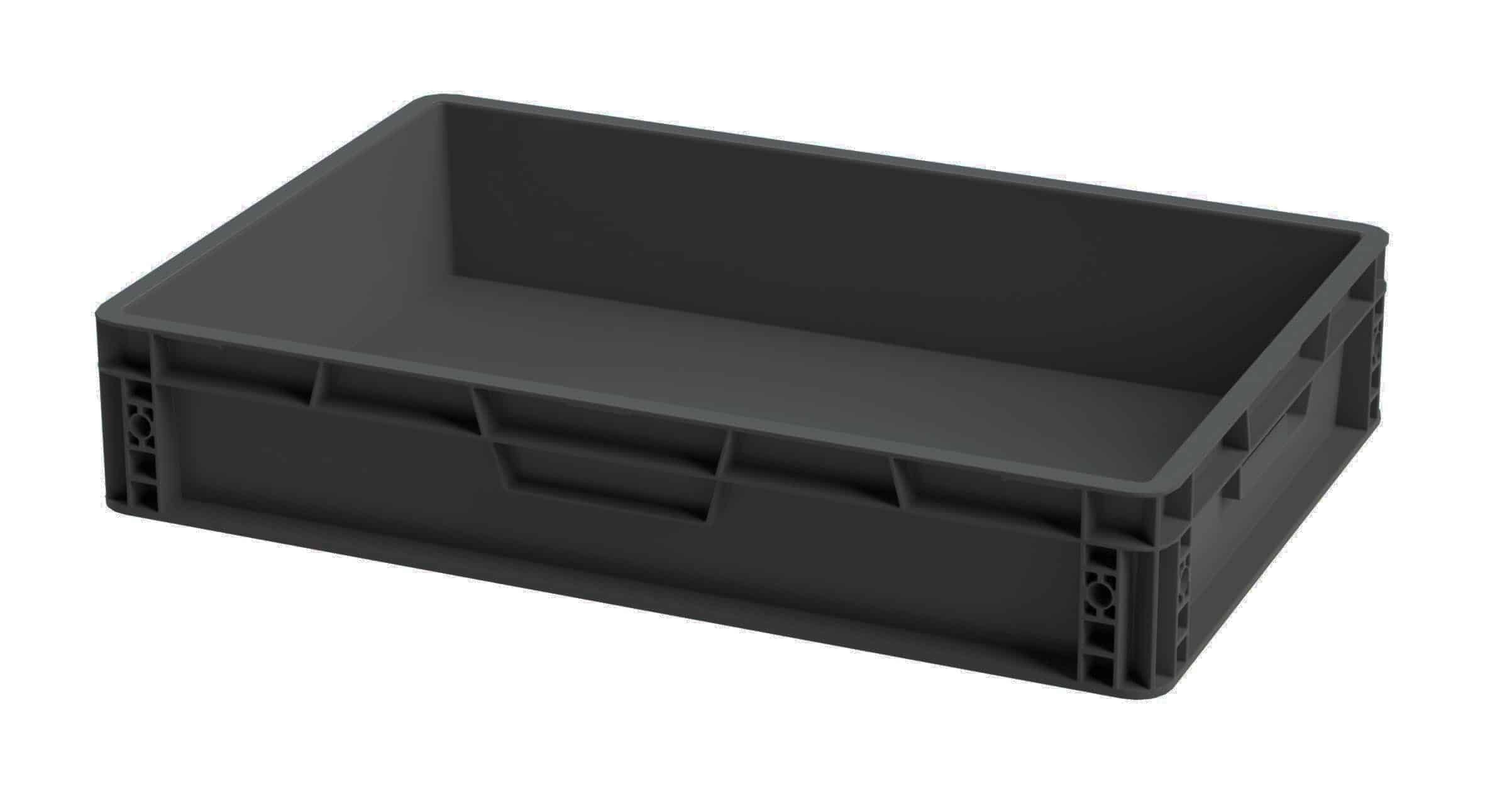 Electro Conductive 24 Litre Euro Plastic Stacking ESD Container