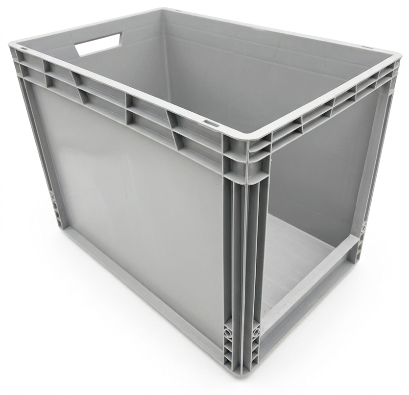 USED 65 90 Recycled Open Fronted Euro Plastic Stacking Picking Container