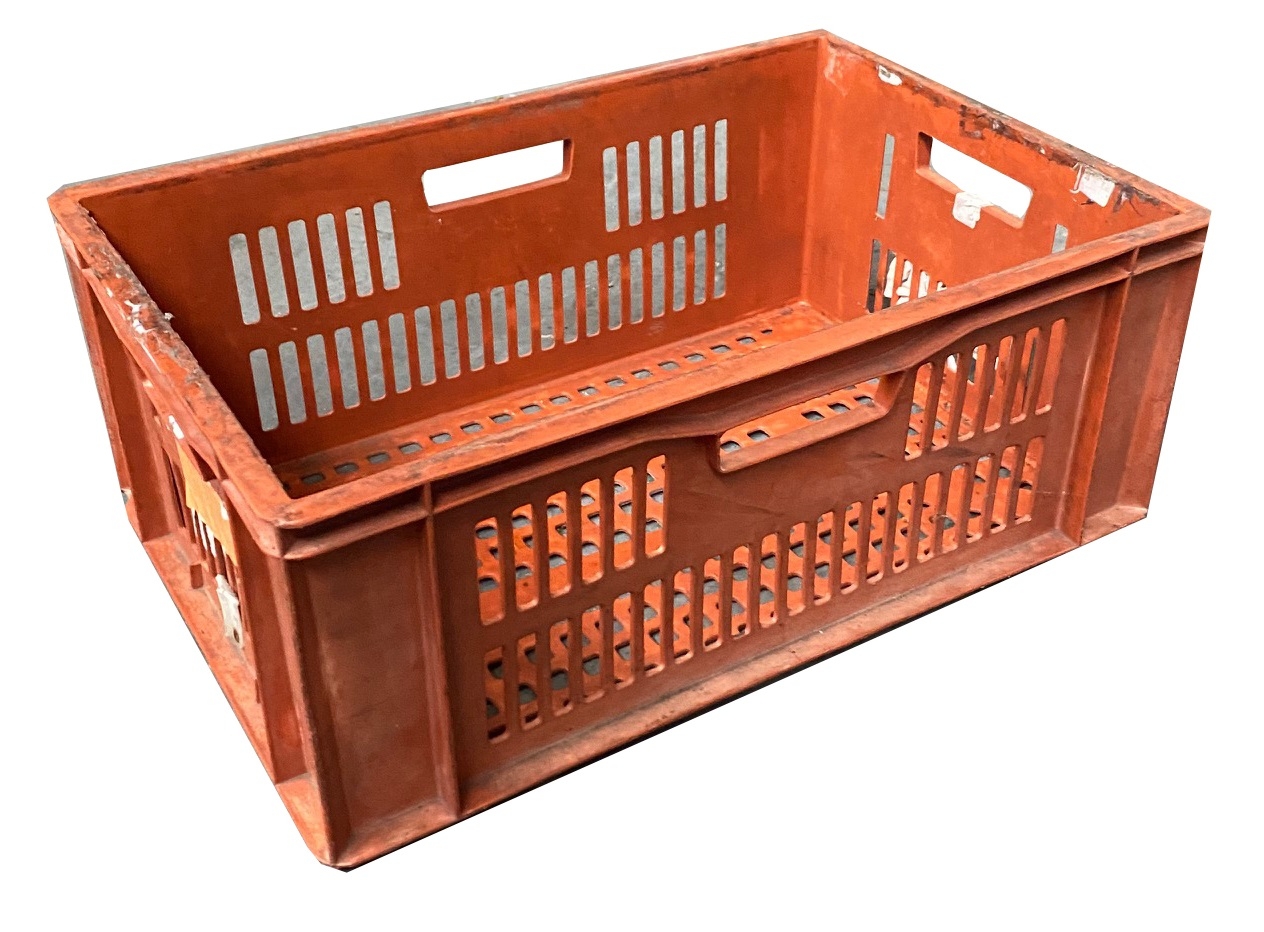 USED 43 Litre Euro Ventilated Plastic Stacking Container / Stackable Storage Crate