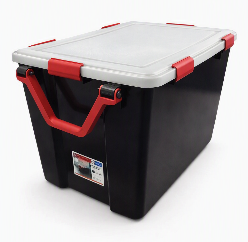 100 Litre Black Mobile XL Weathertight Box with Handle
